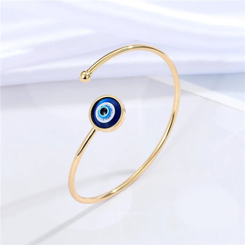 Pulseira Boho Evil Eye feita à mão Pulseira turca Lucky Blue Eye Trendy Pulseiras Casais ajustáveis Pulso Jóias Presente