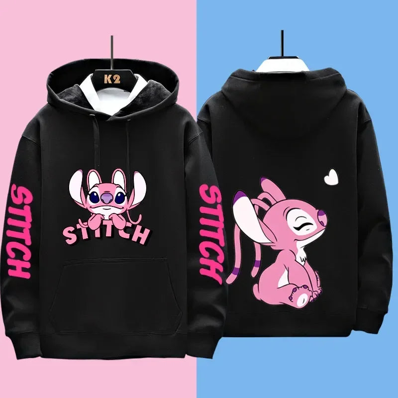 Disney Stitch Diferentes Trajes de Casal para Homens e Mulheres Moletons Casuais Jaquetas com Capuz e Roupas. Venda unitária, para casal tem que comprar 2